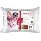 Travesseiro Lavável Toque De Rosas 40x60 Plumax Fibrasca Branco