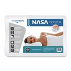 Travesseiro Nasa Cervical Anatômico Ortopédico Capa Percal 200 Fios 100% Algodão Viva Conforto