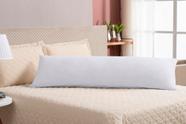 Travesseiro para dormir abraçado refil branco silicone 1,30