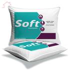 Travesseiro Soft Antialergico Fibra Siliconada kit 2 uni