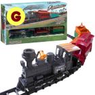 TOYANDONA Conjunto de Trem Com Motor de Locomotiva a Vapor Brinquedo de Trem  Elétrico para Meninos Meninas Com Fumaça Luzes E Som Vagões E Trilhos  Conjuntos de Trem de Natal Debaixo da