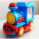 Trem Locomotiva Infantil Solta Fumaça E Luzes E Sons Fun Train - Toy king