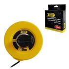 Trena Manual Fita Métrica de Fibra 10m em Estojo PVC Fertak