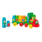 Trenzinho Didático Com Blocos Educativos 28 Pçs - Baby Land - Cardoso Toys