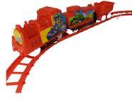 Trenzinho Locomotiva Trem Pilha Anda Nos Trilhos 09 Peças Doguinhos Radicais - Zoop Toys