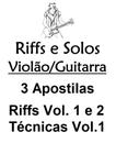 Três Apostilas Para Violão E Guitarra-solos Riffs E Técnicas