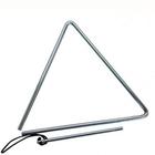 Triangulo musical aço cromado 25cm x 10mm com batedor xote baião forró luau profissional