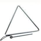 Triangulo musical aço cromado com batedor 25 cm xote baião forró xaxado instrumento profissional