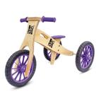 Triciclo 2 Em 1 Vira Bicicleta De Equilíbrio Wooden Roxo - Biciquetinha