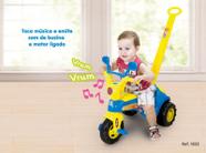 Triciclo Baby Music Blue com Haste Cotiplas 1832