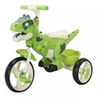 Triciclo Dinossauro Infantil Com Luz Som E Cestinha Dm Toys