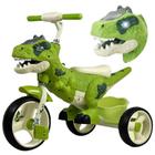 Triciclo Dinossauro Passeio Motoca Infantil C/ Cesta Luz Som - DM TOYS