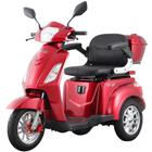 Triciclo Elétrico Autopropelido 1000W Ré Alarme Bagageiro Eko-10 Vermelho - Duos