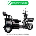 Triciclo Elétrico - Smart PAM - 800w 48v 25Ah - Cinza - Plug and Move