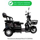 Triciclo Elétrico - Smart PAM - 800w 48v 25Ah - Preto - Plug and Move