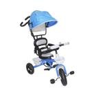 Triciclo Infantil 2 em 1 com Capota Azul ImportWay - BW084AZ
