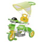 Triciclo Infantil 2 Em 1 Importway Toldo Luzes Música Verde