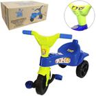 Triciclo Motoca Velotrol Tico Tico Infantil Azul Omotcha - Chic