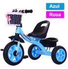 Triciclo Infantil Azul com Cestinha