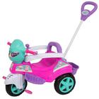 Motoca Colorida Com Haste Direcional Triciclo Infantil Pink