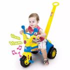 Triciclo Infantil Baby Music Azul Cotiplas Menino