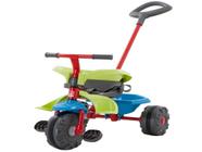 Triciclo Infantil Smart Plus com Empurrador - Preto+Azul