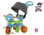 Triciclo Infantil Empurrador Com Capota Azul BW084AZ