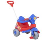 Triciclo Infantil Calesita com Empurrador Velocita - Haste Removível Buzina Porta Objetos