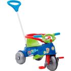 Triciclo Infantil Calesita Ta Te Tico - 2 em 1 - Pedal e Passeio com Aro - Azul/Verde/Vermelho