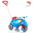 Triciclo Infantil com Empurrador - Lelecita - Azul - Calesita