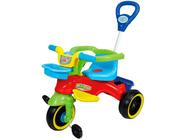 Triciclo Infantil com Haste Empurrador Pedal Motoca Velotrol 2 em 1  Reforçado Brinqway BW-082 - Velotrol e Triciclo a Pedal - Magazine Luiza