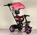 Triciclo Infantil Com Cestinha + Buzina - Rosa - 7628 - Zippy Toys