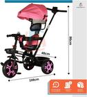 Triciclo Infantil Empurrador Com Capota Rosa BW084RS