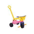 Triciclo Infantil Fofinha com Empurrador Proteção e Cestinha Xalingo