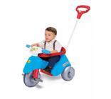 Triciclo Infantil Lelecita Moto Com Empurrador Azul