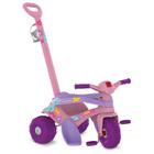 Triciclo Infantil Motoka Passeio & Pedal Flower com Empurrador - Bandeirante