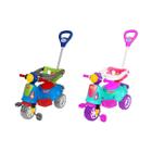 Triciclo Infantil Motoquinha Colorido com Empurrador Avespa Maral