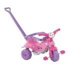 Triciclo Infantil Motoquinha Tico Tico Velotrol Rosa C/ Aro Pets Magic Toys