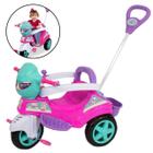 Triciclo Infantil para Passeio com Empurrador e Pedal Motoca 2X1