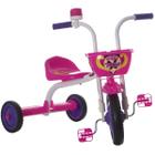 Triciclo infantil top girl branco e rosa ultra bikes