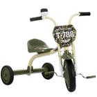 Triciclo Infantil Ultra Bikes Military Boy Verde Com Number Plate