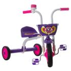 Triciclo Infantil Ultra Bikes Top Girl Branco e Roxo Pro Tork - TUJ-03BCRX