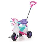 Triciclo Infantil Unicórnio Fantasy Empurrador Rosa Calesita