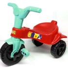Triciclo Infantil Vermelho Baby c/ Adesivos Menina Pedalar
