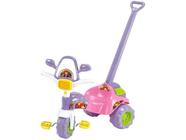 Triciclo Infatil Magic Toys Meg com Empurrador - Haste Removível Porta Objetos