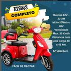 Triciclo Moto Elétrico 600 Watts Para Adulto Até 120 Kilos ELETRICO