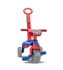 Triciclo motoca com haste removível personagens brinquedo menino menina