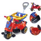 Triciclo Motoca Infantil De Passeio E Pedal Carrinho Andador Empurrador Menino Menina