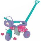 Triciclo Motoca Tico Tico Infantil Menina Com Aro Protetor Rosa Totoca Com cesta - Magic Toys