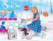 Triciclo Motoca Velotrol Totoka de Brinquedo Infantil Passeio de Menina Tchuco Snow - Samba Toys